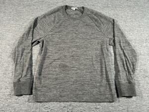 Standard James Perse Crewneck Sweater Mens 2 Medium Gray Pullover Minimalist